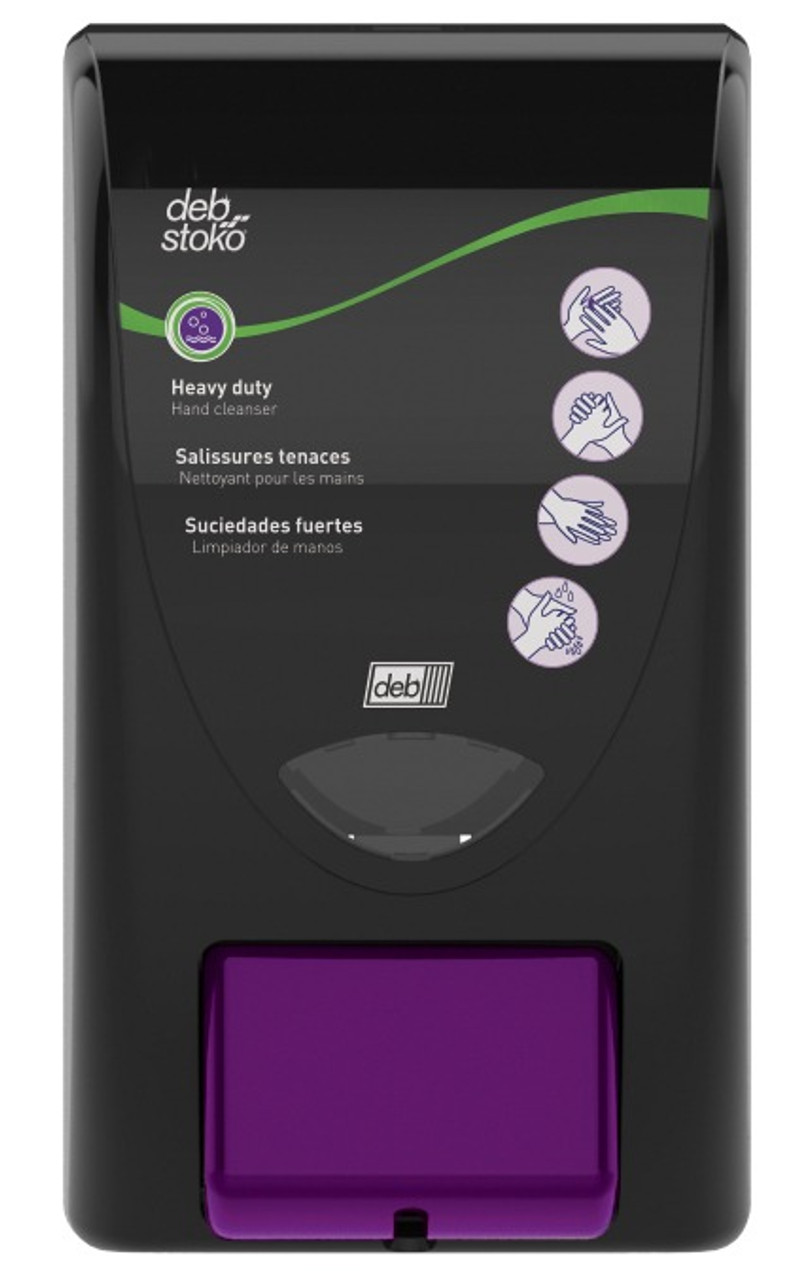 Deb® Medium & Heavy Duty Hand Cleaner 2L Manual Dispenser - Black  HVY2LDB