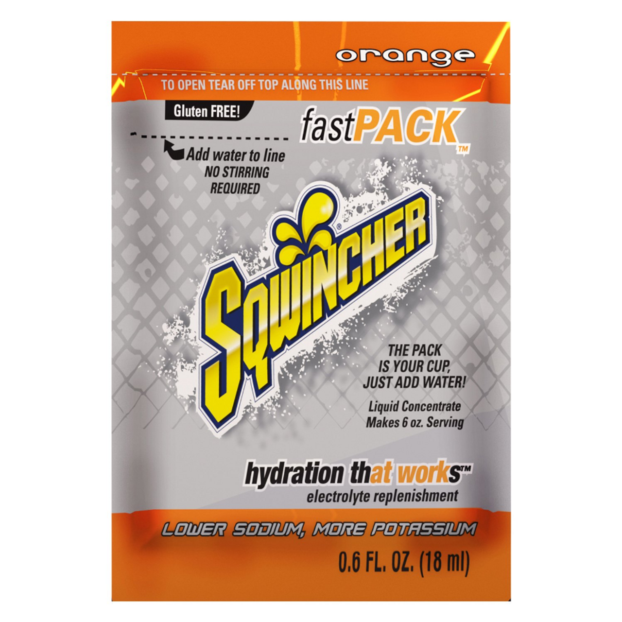 Sqwincher Fast Pack Powder - Orange  11086