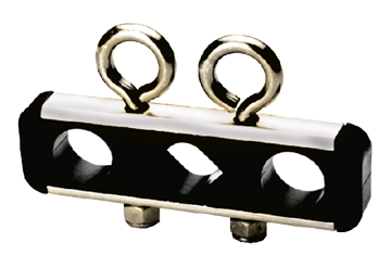 3/8" Dual Eye Bolt Air Brake Hose Support   HAB-HC2E-6