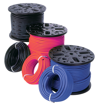 1/4" x 300' Red EPDM 250 PSI Rubber Air Hose  RGP-4/2RED-REEL