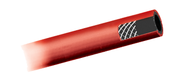 1/2" x 300' Red EPDM 250 PSI Rubber Air Hose  RGP-8/2RED-REEL