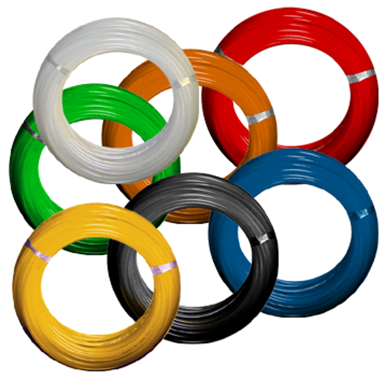 5/16" x 100' High Density White Polyethylene Tube  359-5-100