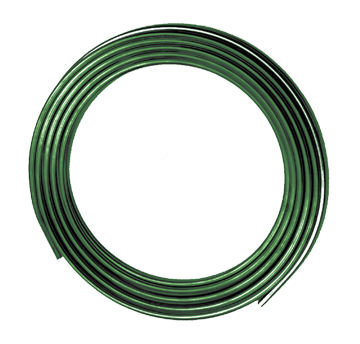 5/16" x 25' Coiled Polyvinyl Flourine Coated Steel SAE J527B Brake line  BLT-5GRN-25