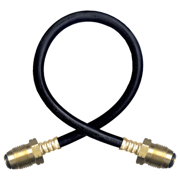 3/8 x 60"  Male POL (CGA510) - Type I Nitrile Rubber Natural Gas Hose Assembly - No Excess Flow  I6C60POLNEPOLNE