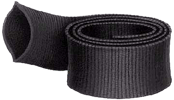 2.38" I.D. Black Protective Nylon Abrasion Sleeve (per foot)  NS-38