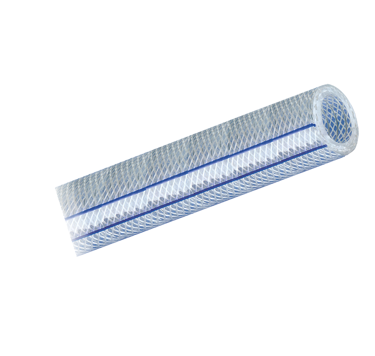 3/4 x 1/2" x 1' Clear PVC Re-Inforced Hose  PVC-128-CUT