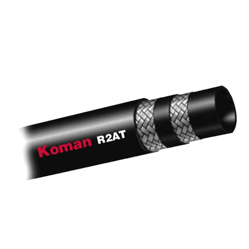 5/8" x 1' 100R2 Two Wire Hydraulic Hose  T2-10-CUT