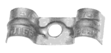 1/4" Tube O.D. Plated Steel Duplex Saddle Strap  TS19-44