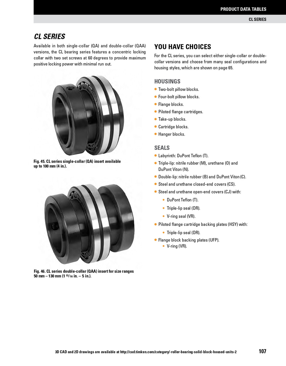 80mm Timken QA Replacement Bearing & Seal Kit - Concentric Shaft Collar - Teflon Labyrinth Seals  QA080KITST