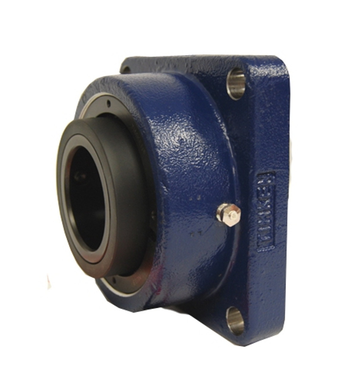 4" Timken QAAFX Square Flange Block - Two Concentric Shaft Collars - Double Lip Nitrile Seals - Fixed  QAAFX20A400SB