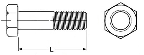 3/4"-10 UNC Hexagon Head Cap Screw - 316 Stainless  401500 - 401557