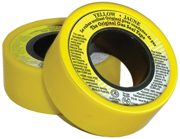 1/2" Yellow UL Listed PTFE Sealing Tape  121-M8UL