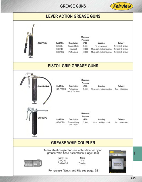 7,000 PSI Professional Pistol Grip Grease Gun  GG-PROPG