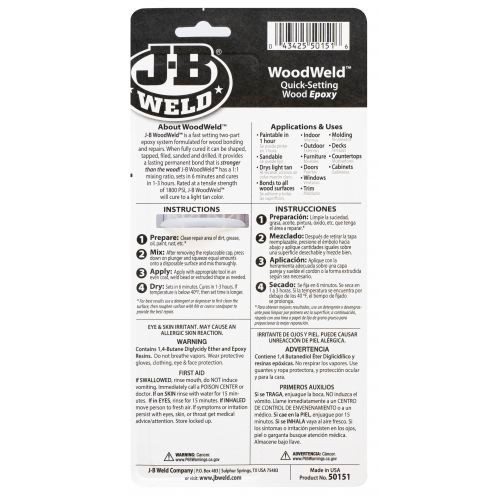 WoodWeld Two Part Epoxy Syringe 25ml   50151CAN