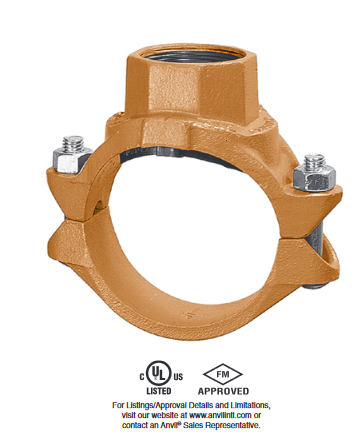 Fig. 7045 T-Clamp FPT 6 x 2"