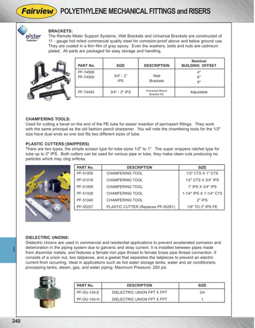 1/2 & 1" CTS Polyethylene Tube Chamfering Tool  PF-51005