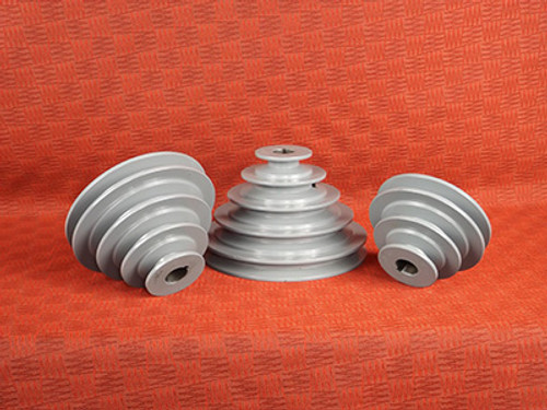 6, 5, 4 & 3" x 7/8" "A" Four Groove Fixed Bore Step Pulley  AKS63-7/8