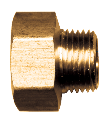 3/4"-11.5 x 1/2" Brass Female Water Hose - Male NPT Coupler  199-D