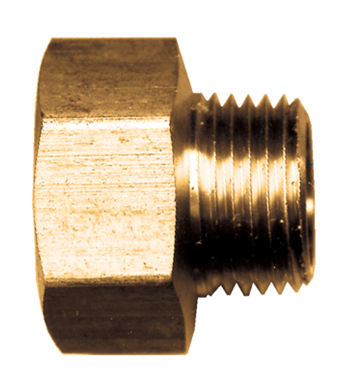 3/4"-11.5 x 3/4" Brass Female Water Hose - Male NPT Coupler  199-E