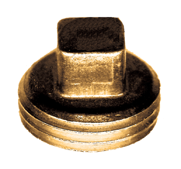 3/4"-11.5 Brass Male Water Hose Square Head Plug  206-WP