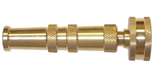 3/4"-11.5 x 4" Brass Adjustable Water Hose Twist Nozzel  GHTN