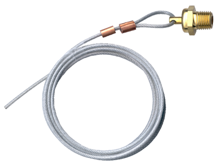 1/4" Brass Male NPT Air Tank Drain Valve w/60" Cable  14DV-60B