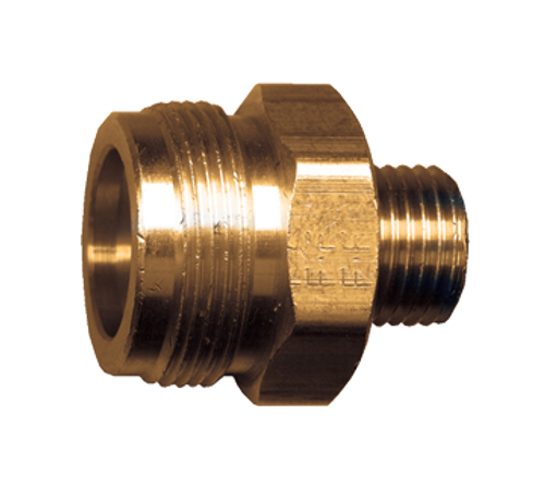 1"-20 x 9/16"-18 LH Brass Male Primus - Male Weld Thread Propane Adapter   1985