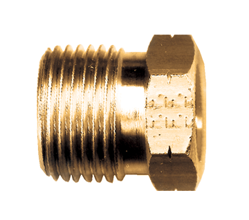 .885"-14 x 1/8" Brass Male POL (CGA510) Propane Nut - Fits 1/8 NPT Stem  2002-A