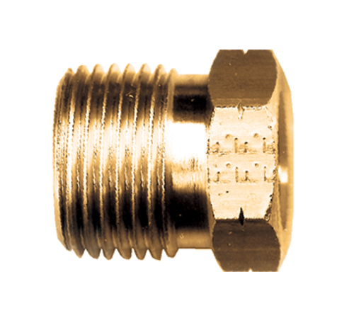 .885"-14 x 1/4" Brass Male POL (CGA510) - Male NPT Propane Tailpiece Assembly  2002-H-HN