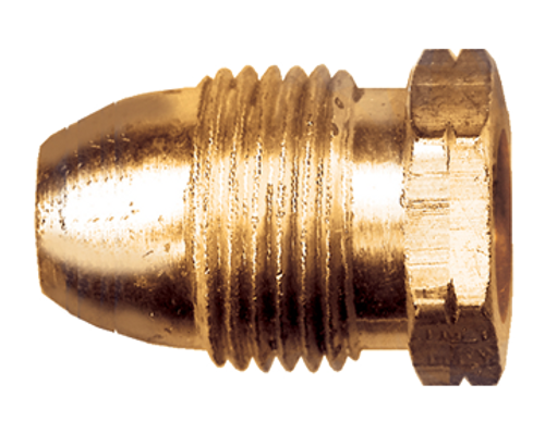 .885"-14 x 1/4" Brass Male POL (CGA510) - Female NPT Propane Coupler  2008-B