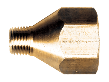 .885"-14 x 3/4" Brass Female POL (CGA510) - Male NPT Propane Coupler  2011-E