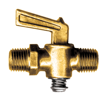 3/8 x 3/8" Brass Male NPT Shut Off Cock  2122-C