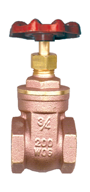1" Bronze Female NPT Gate Valve  217-H