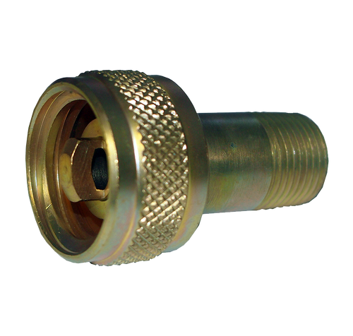1-1/4 x 1/2" Brass Female ACME - Male NPT Propane Vapour Return Coupling  2341