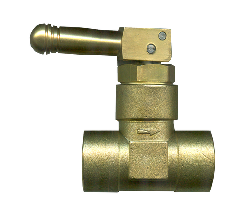 1/2 x 1/4" Brass Quick Acting Female NPT Propane Toggle Valve  2360