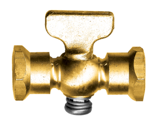 1/4" Brass Female NPT Shut-Off Cock  6103-B