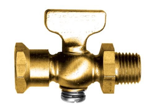 1/4" Brass Female NPT - Male NPT Shut-Off Cock  6120-B