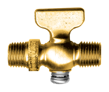 1/4" Brass Male NPT Shut-Off Cock  6122-B