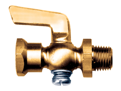 1/4" Brass Female NPT - Male NPT Shut-Off Cock  8120-B