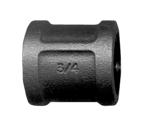 1/4" Sch. 40 Black Iron Female NPT Coupler  BI-103-B