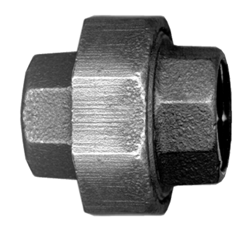 2" Sch. 40 Black Iron Female NPT Swivel Union  BI-104-M