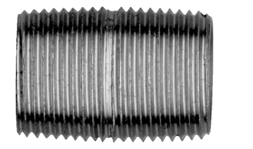 1/8" Sch. 40 Black Iron Male NPT Close Nipple  BI-112-A