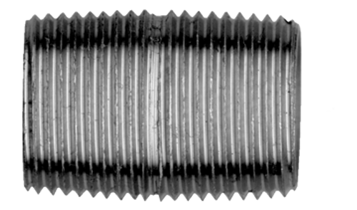 3/4" Sch. 40 Black Iron Male NPT Close Nipple  BI-112-E