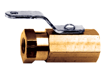 1/4" Brass 600 PSI Female NPT Miniature Ball Valve  BV3103-B