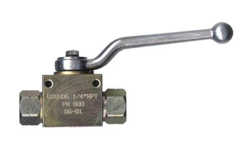 1/2" Steel 7250 PSI Female NPT Ball Valve - 3Pc. Construction  BVCS2403-D