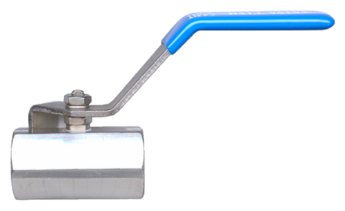 1" Stainless Steel 2000 PSI Female NPT Ball Valve - 1Pc. Construction  BVSS2103-H