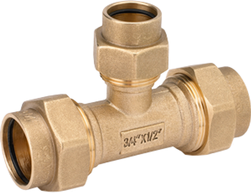 1/2" GAS-FLO® Brass CSST Tee  GF44-8