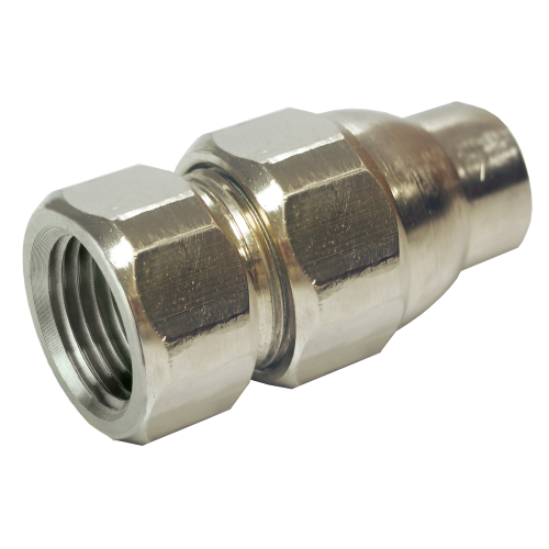 1 x 1" GAS-FLO® "One Touch" Chromed Brass CSST - Female NPT Adapter  GFPC46-16H