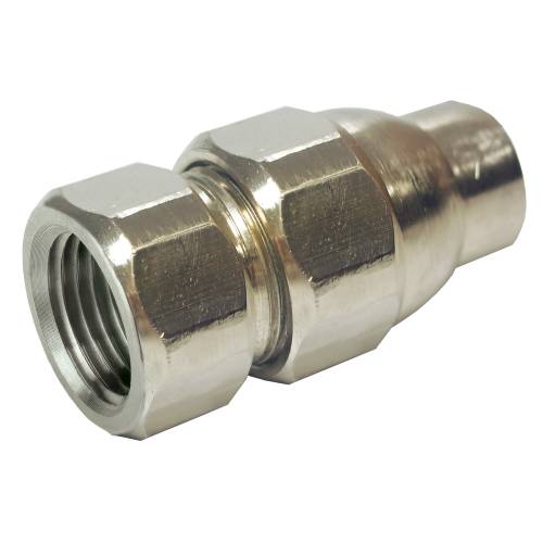 1 x 1" GAS-FLO® "One Touch" Chromed Brass CSST - Female NPT Adapter  GFPC46-16H