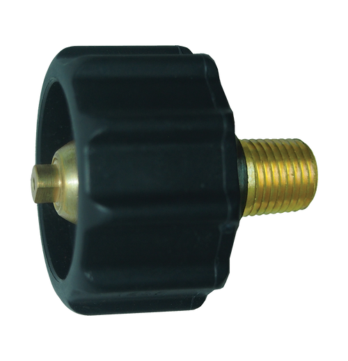 Black Nylon Female QCC1 - Brass Male NPT Tailpiece - 100,000 BTU  GR-1B-100